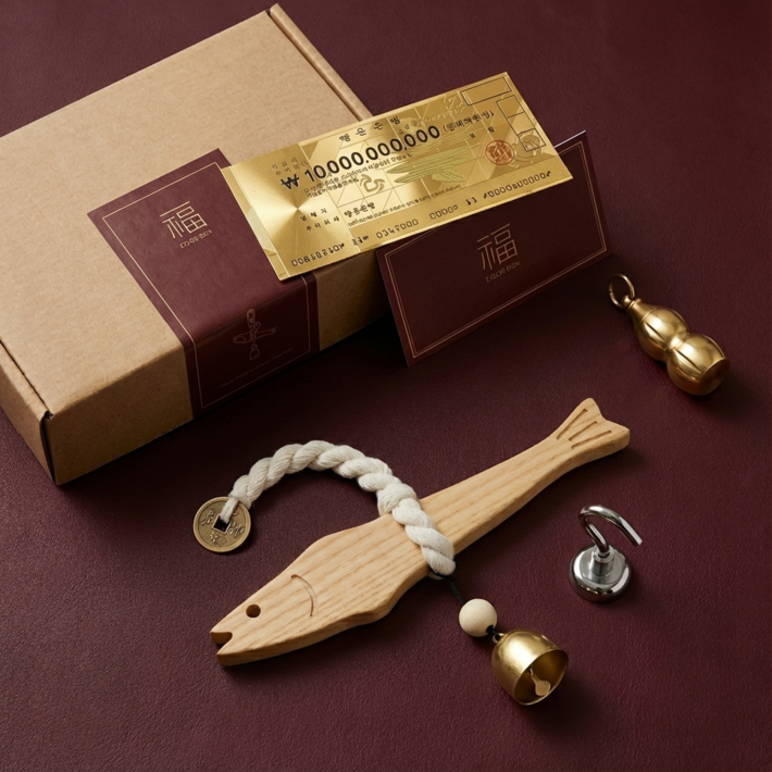 도어복 액막이 명태 도어벨 개업 집들이 현관 대형 선물 포장