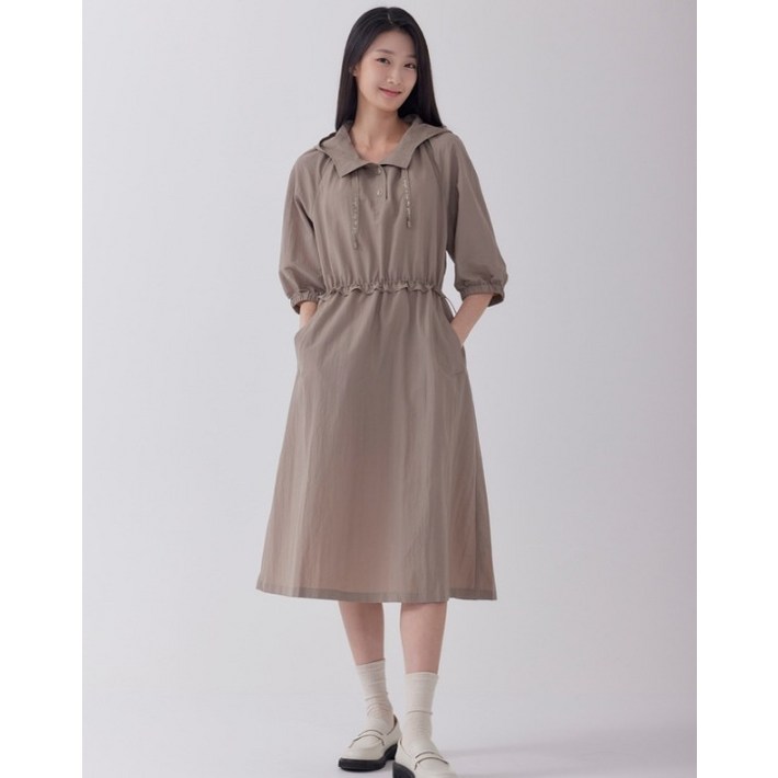 지센 2컬러 후드 스트링 원피스 LCOPO822 2179707