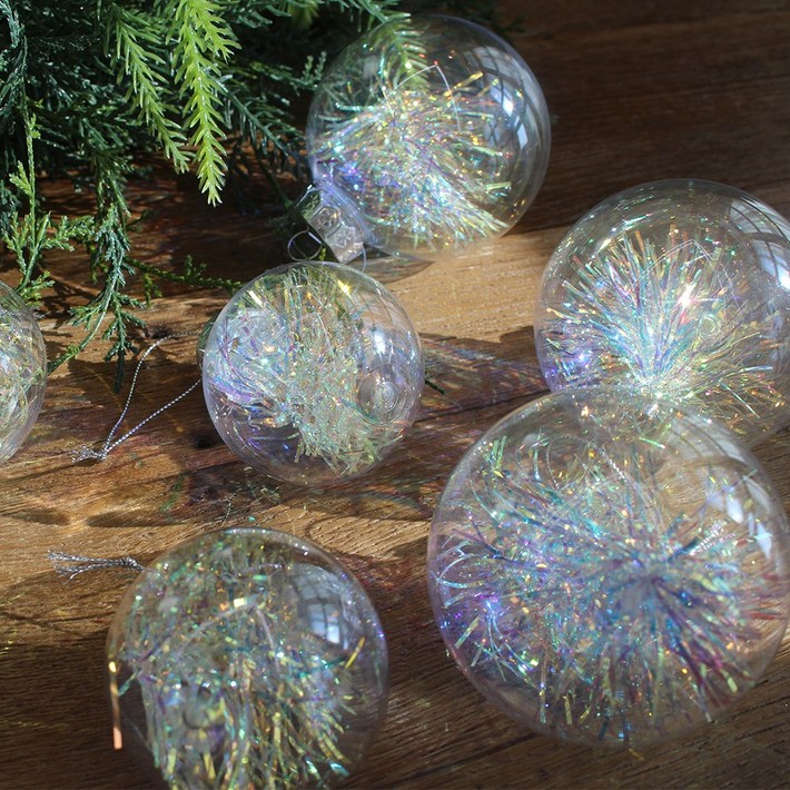 해피인어스 트윙클 오너먼트 6p세트 크리스마스 트리 장식볼, 1개