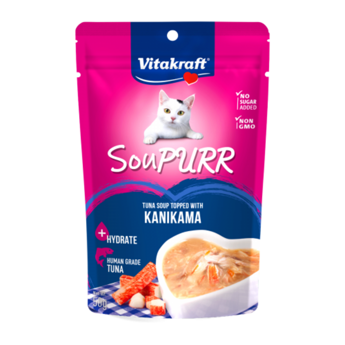 비타크래프트 수프 고양이 파우치 간식 참치게맛살 50g X 48 BOX, 48개