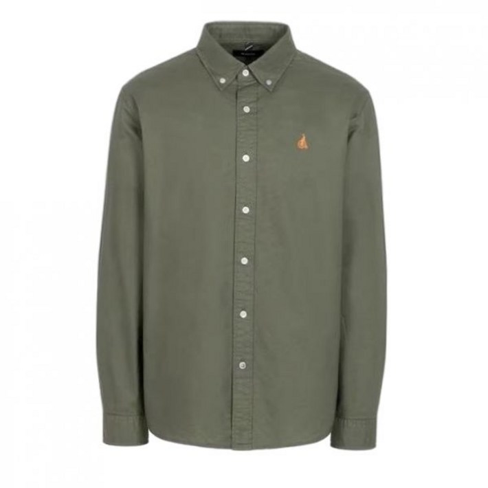 빈폴Essential 남녀공용 옥스퍼드 솔리드 셔츠  카키 BC5164E05H 578160