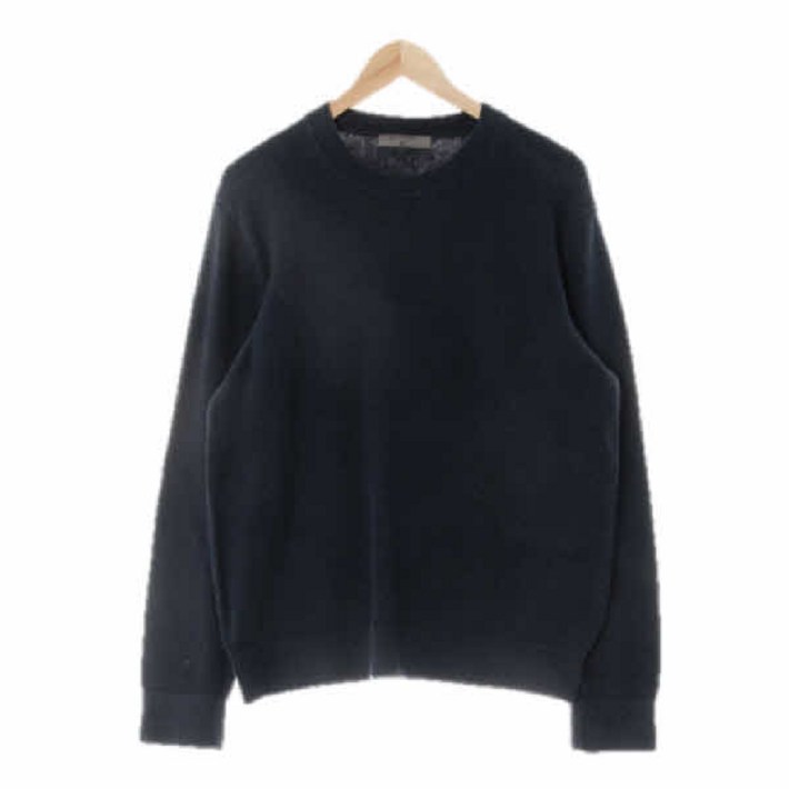 지오다노 네이비 면 라운드시보리니트 XL