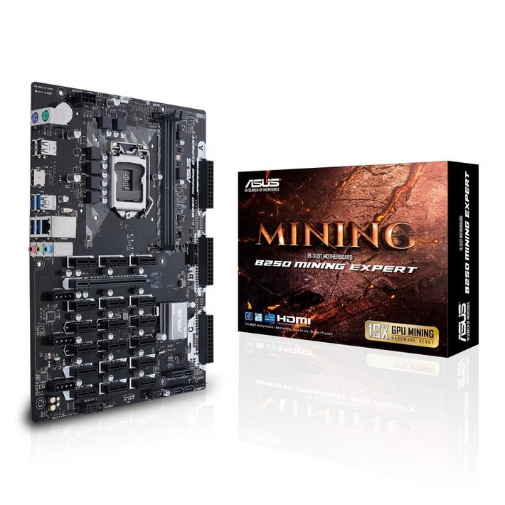 Asus B250 마이닝 전문가 마더보드 - 블랙