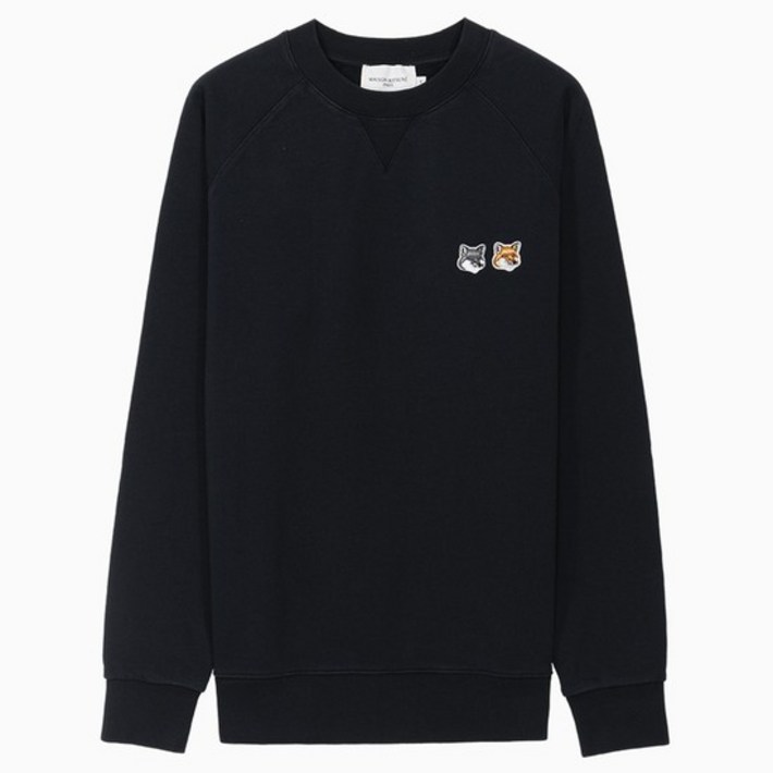 당일 23SS 메종키츠네 더블 폭스 헤드 엔트러사이트 맨투맨 FM00358KM0002 AN