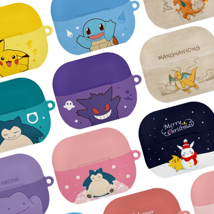 정품 포켓몬 35개 디자인 삼성 갤럭시버즈3 버즈3 프로 FE 공용 하드 케이스