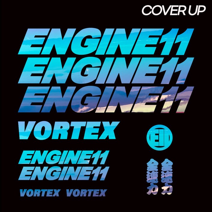 2024년 2025년엔진11 볼텍스 픽시 자전거 데칼 커버업 스티커 세트  ENGINE11 VORTEX COVERUP SET