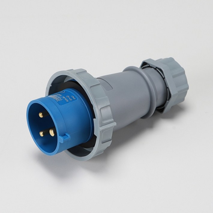 전기용접세상 태성 산업용 직선형 플러그 2P32A 160a IP67 방우형 84220, 1개