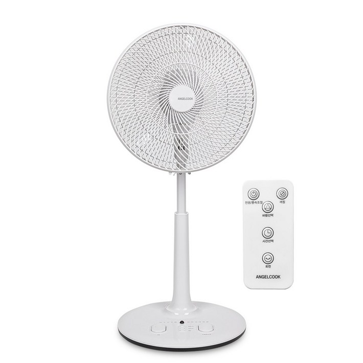 엔젤쿡 리모컨 발터치 서큘레이터형 선풍기, AGCPT9000WH