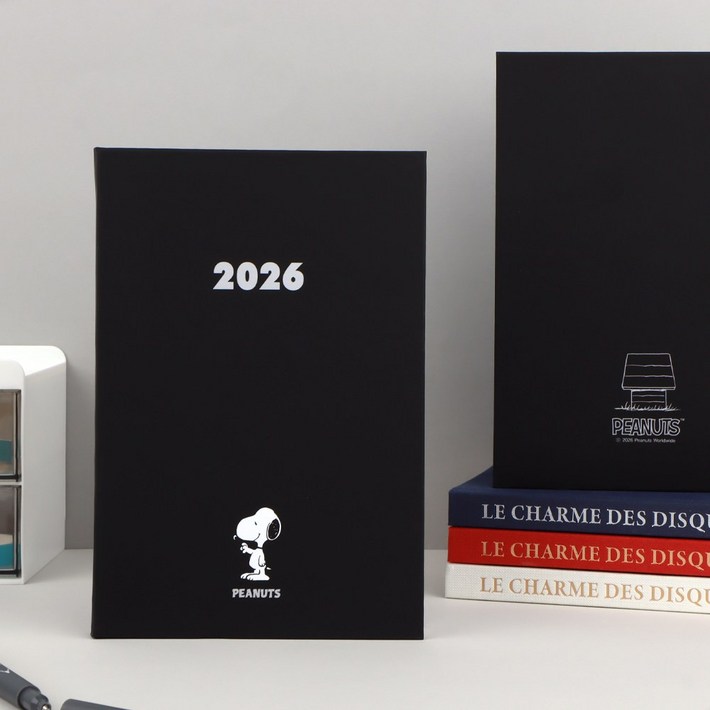 2026년 피너츠 스누피 다이어리, 블랙, 상세설명 참조