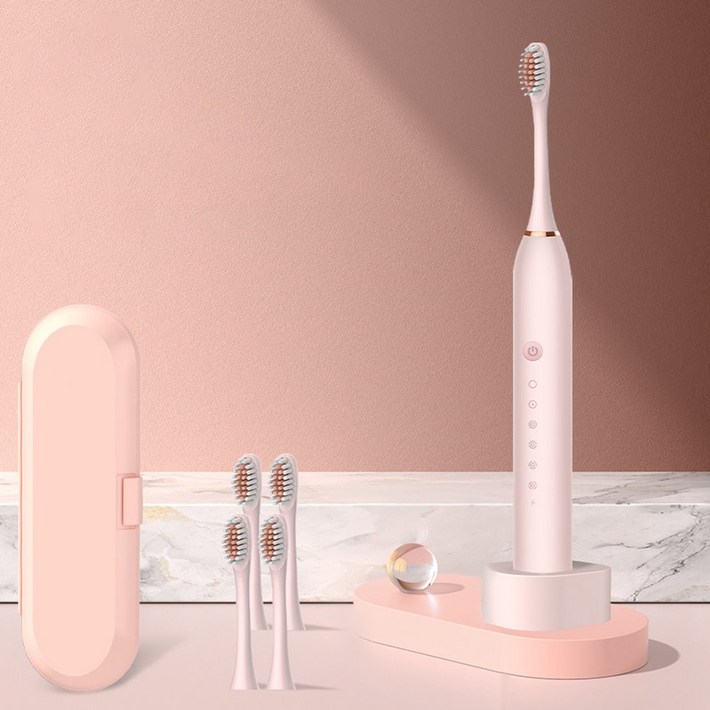 전동칫솔세트칫솔모 4개칫솔케이스