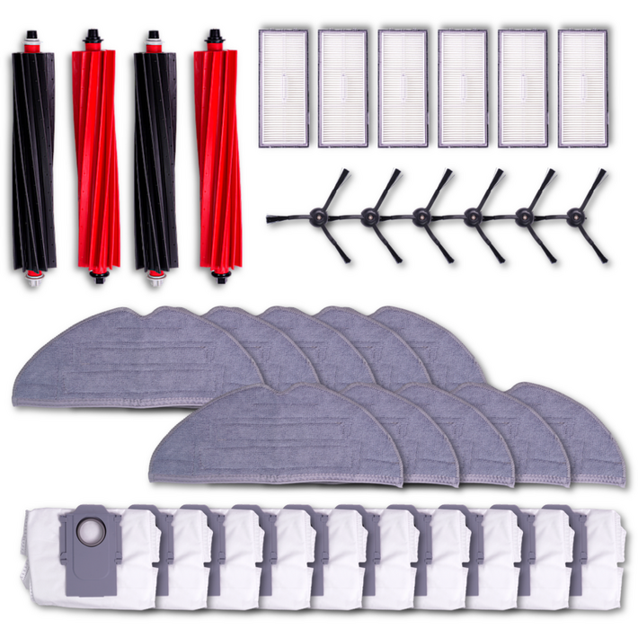 호환 로보락 S8 Plus 소모품 부품 물걸레 먼지봉투 필터 브러쉬 1년 패키지, 1세트, 1년패키지