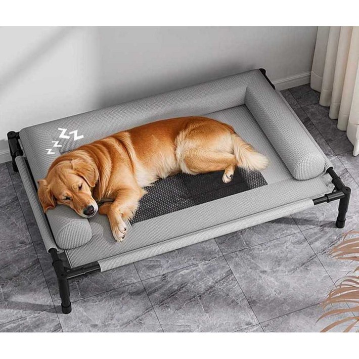 야외용반려침대 강아지침대프레임 개 있는 통기성