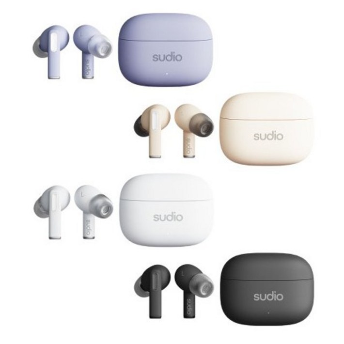 SUDIO A1 PRO 블루투스이어폰 디자인 이쁘고 노이즈캔슬링이 되는 최신 무선이어셋 4가지 색상 선택가능!