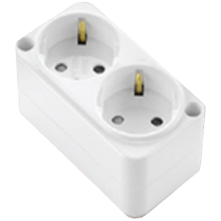 하이 쿠팡 노출 2구콘센트 간단한 핀타입 벽 국산 상품 화이트, 5개, 9.5cm