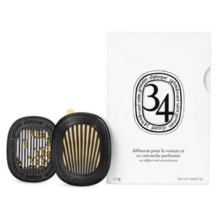 딥디크 차량용 방향제 풀 세트케이스카트리지쇼핑백,리본, 베이, 1개