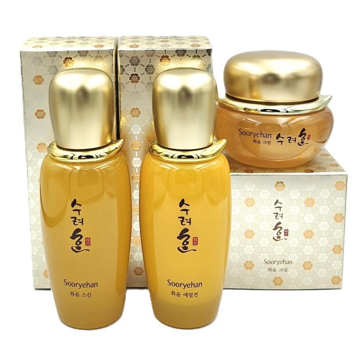 수려한 화윤 3종 세트 스킨  에멀전  크림, 1세트