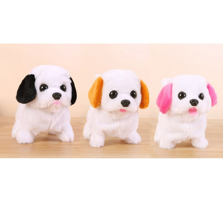 파피앙 강아지인형 작동인형 인형 장난감 완구건전지포함, 고급강아지브라운, 1개