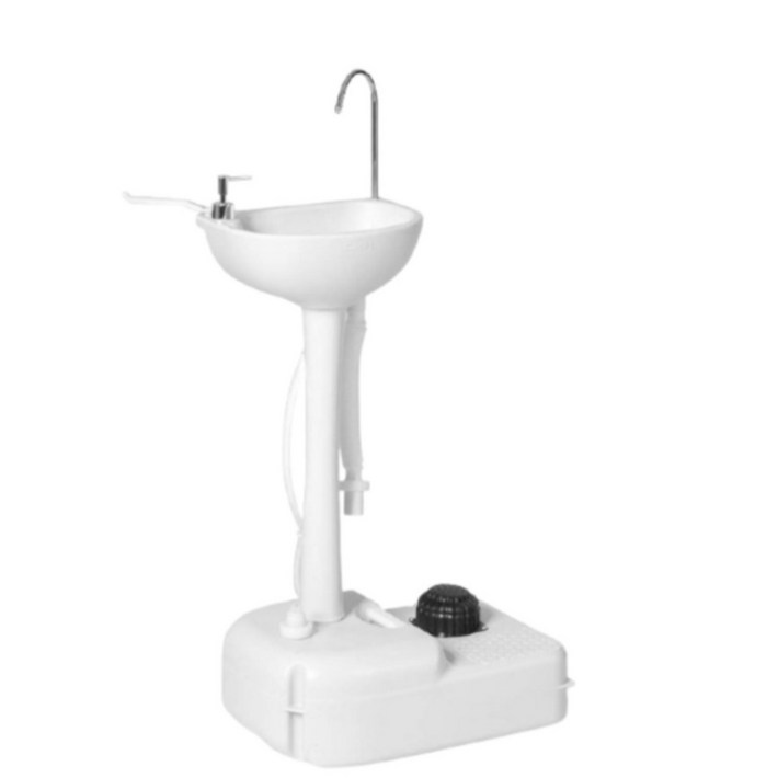 이동식 세면기 XC701 캠핑 장 휴대용 야외 간이 싱크 대 요양 병원 설치, 랜덤그레이 or 블루, 1개