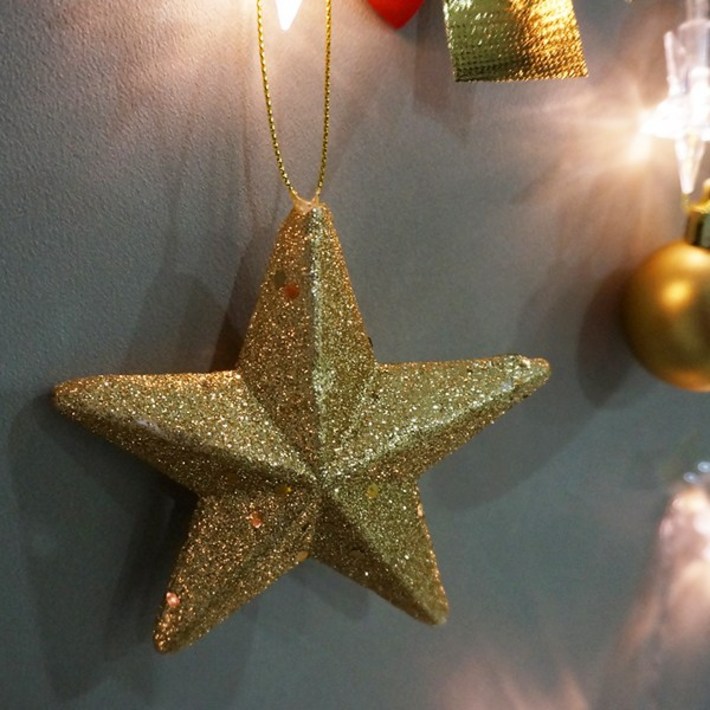 보냄 크리스마스 펄 별장식 소 2P