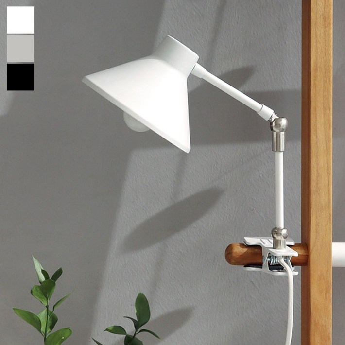 E14색상랜덤전구선물마켓비 JONSHOT 워크클램프램프 E14 KS2185T, 실버