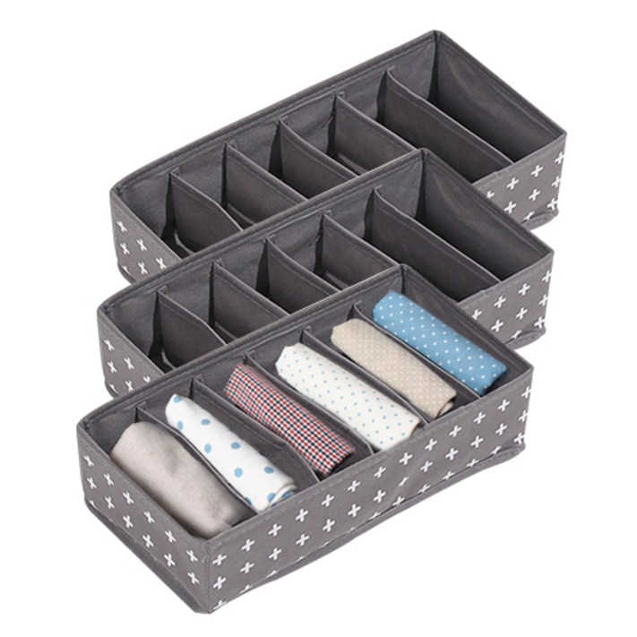 올리빙 크로스 속옷정리함 6칸