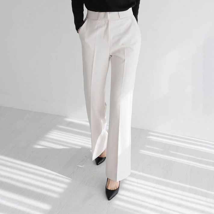 앤드스타일 여성용 숏롱 스판 부츠컷 슬랙스 264347