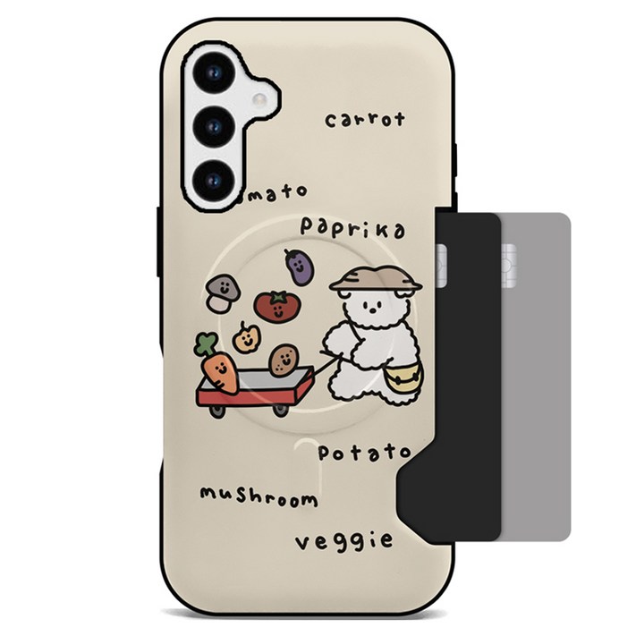 폰팔레트 테이스티밥풀 맥세이프 카드 범퍼 휴대폰 케이스