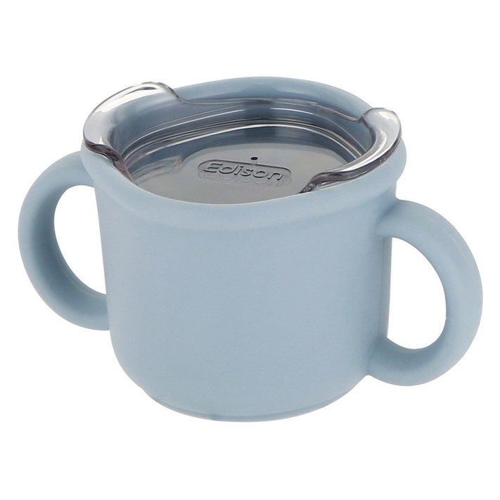에디슨 국산 프리미엄 실리콘 트레이닝 컵, 블루, 1개, 150ml