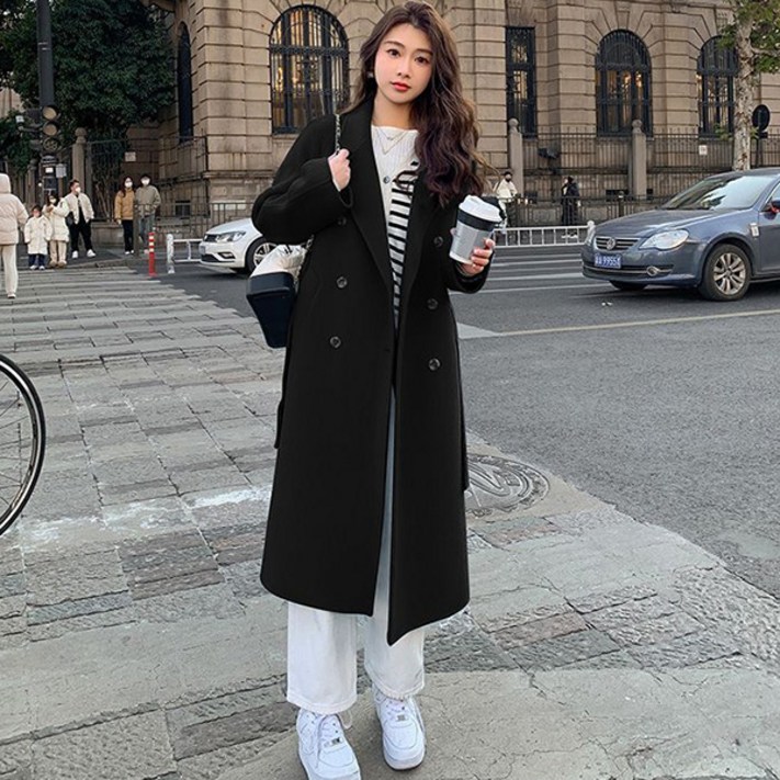 루나걸 여성용 칼리온 모직 롱 코트 루나걸 여성용 칼리온 모직 롱 코트