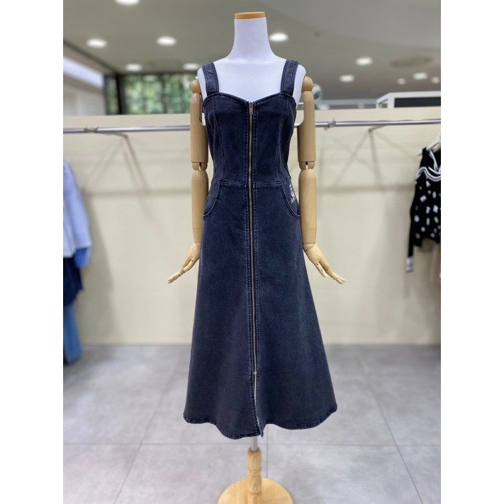 에고이스트 오픈지퍼 서스펜더 데님원피스EQ3JO807 738793