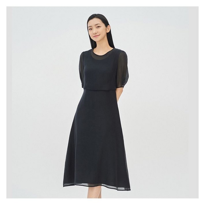 베스띠벨리 시어 블라우스 레이어드 원피스  BIOAF7530