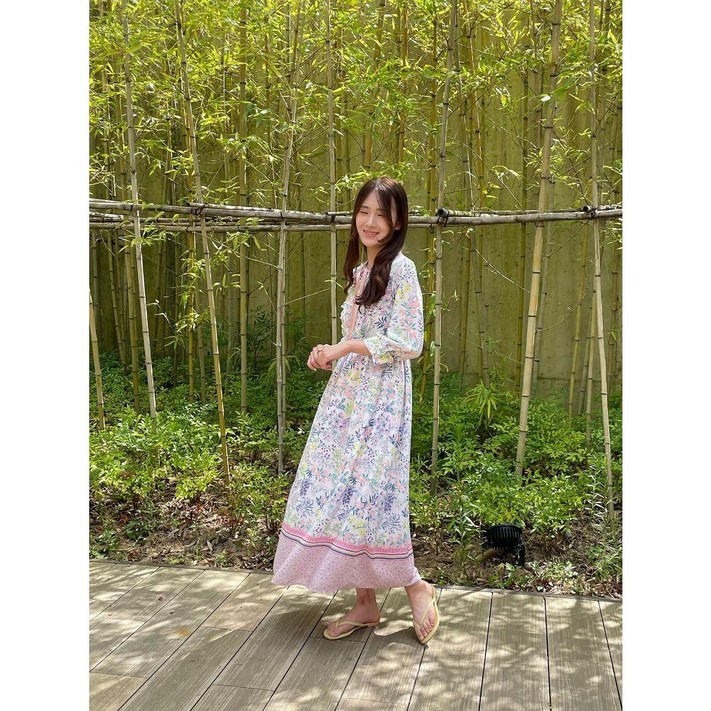 보니따연수 잔꽃 리본 플라워 원피스 2 color