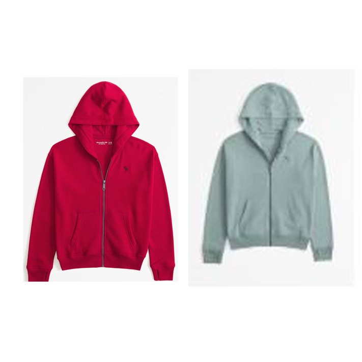 27 뉴욕1 아베크롬비 키즈 BOYS NEW 로고 기모 후드집업 2종칼라