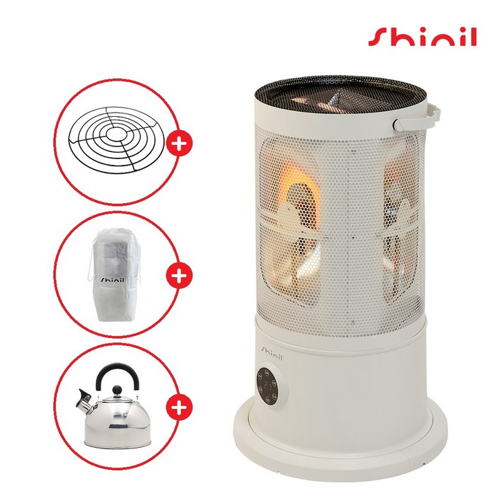 신일 원통형 오방난로 하이라이트 전기히터 SEHHW2800HS 스노우 화이트 하이라이트 발열 난방기