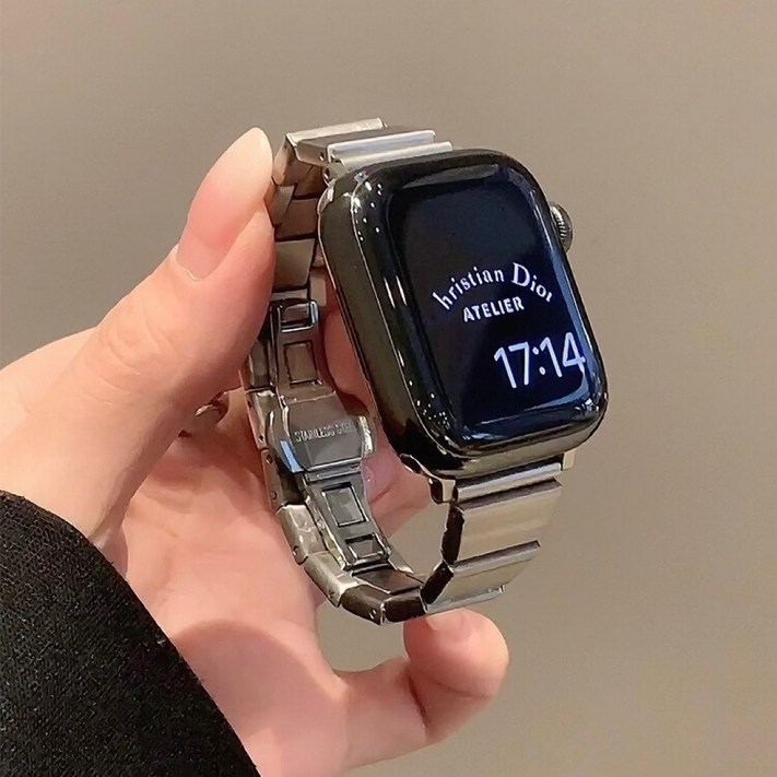  올해브  애플워치 호환 클래식  메탈 스트랩 밴드