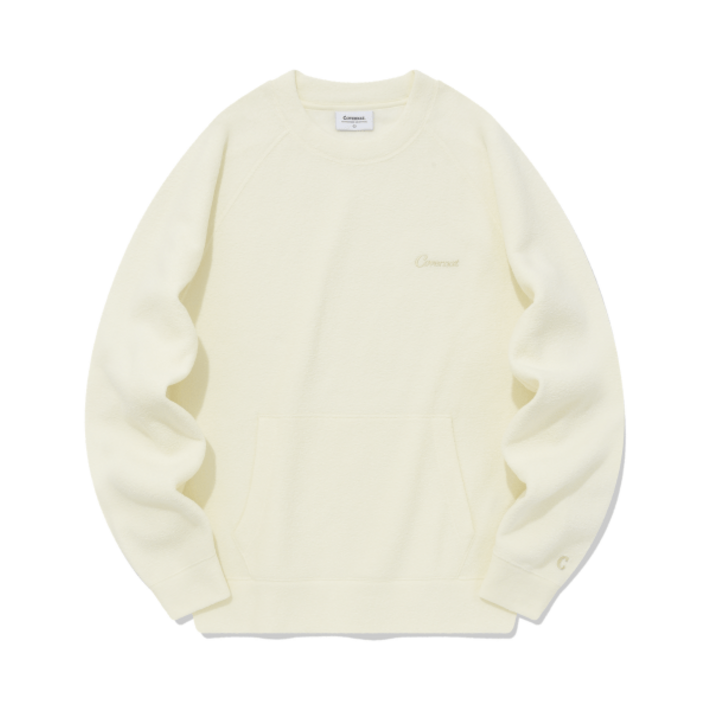 국내매장판 COVERNAT 커버낫 맨투맨 테리 세미 오버 레글런 맨투맨 에크루 317236