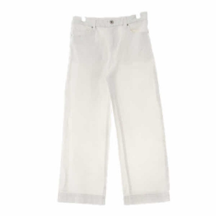 9354 지오다노 화이트 면혼방 스트레치와이드진 66