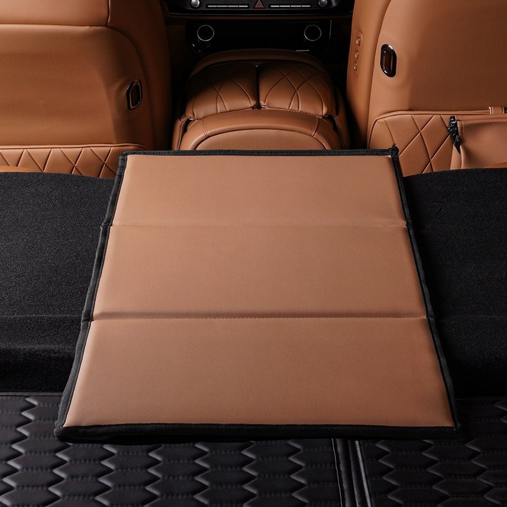 크레이지몬스터 차박 매트 평탄화 보드 팰리세이드 쏘렌토 카니발 3단 접이식, 피칸 브라운