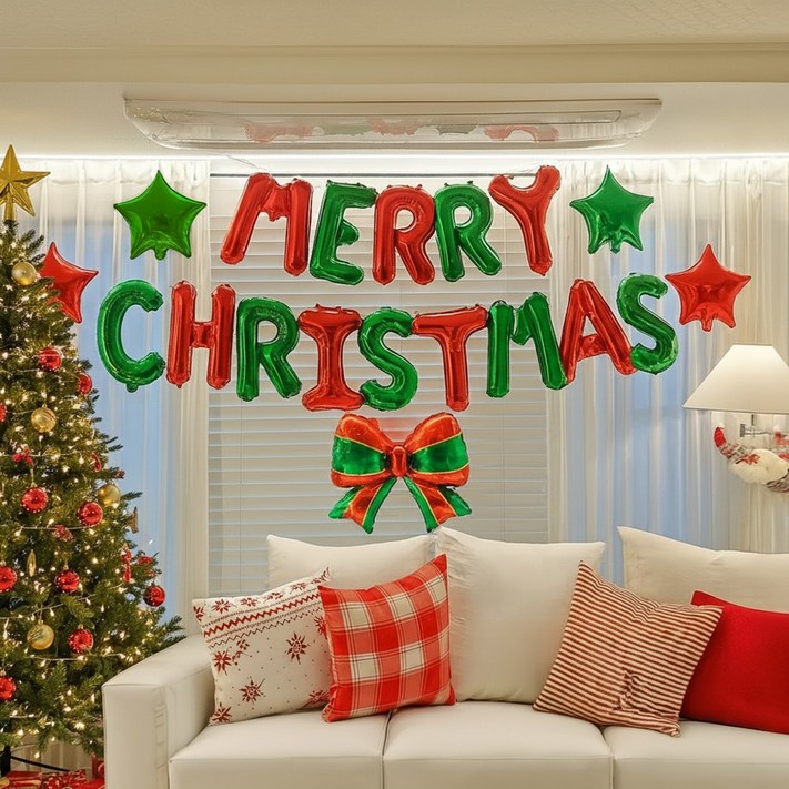 어썸데이 크리스마스 풍선세트 파티 장식