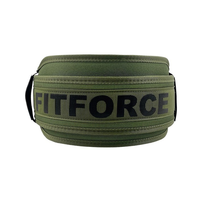 핏포스기어 크로스핏 리프팅벨트 역도 헬스 웨이트 복압유지 허리보호대 벨트파우치 증정 FFGEB01, 카키, 1개