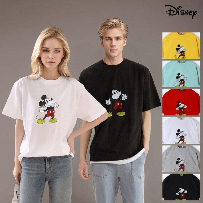 더코그 디즈니 미키마우스 남녀공용 반팔티MIS013