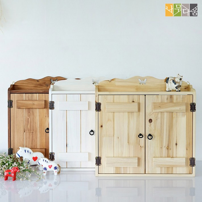 나무다움 원목 화이트 인터폰박스 벽장식 인테리어소품 인터폰배전박스, 화이트