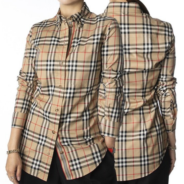 Burberry [명품]버버리 여성 빈티지 체크 버튼다운 셔츠 8022284