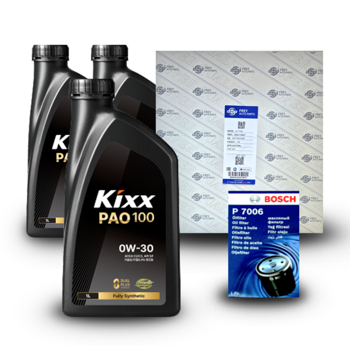 리얼 뉴 콜로라도 3.6 가솔린 엔진오일세트 킥스 파오100 0W30 PAO100 구 파오1