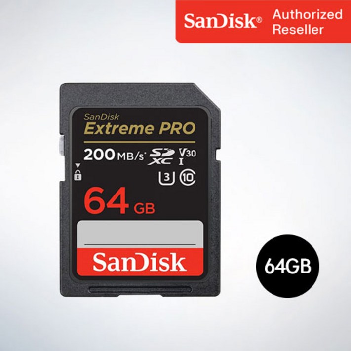 샌디스크 SD메모리카드 SDXC  Extreme Pro 익스트림 프로 UHSI SDXXU 64GB