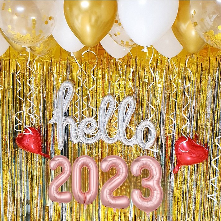 2023 새해맞이 연말파티 헬로풍선 호일 이니셜 어린이집 유치원 파티세트 가랜드 해피뉴이어 새해파티 파티용품세트 2023 새해맞이 연말파티 헬로풍선 호일 이니셜 어린이집 유치원 파티세트 가랜드 해피뉴이어 새해파티 파티용품세트