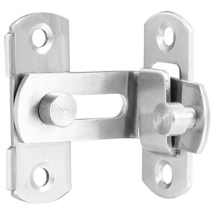 문 잠금 장치 미닫이 여닫이 도어 현관 직각 벽 걸쇠 장금 보조 키 고리 서랍 창문, 3개