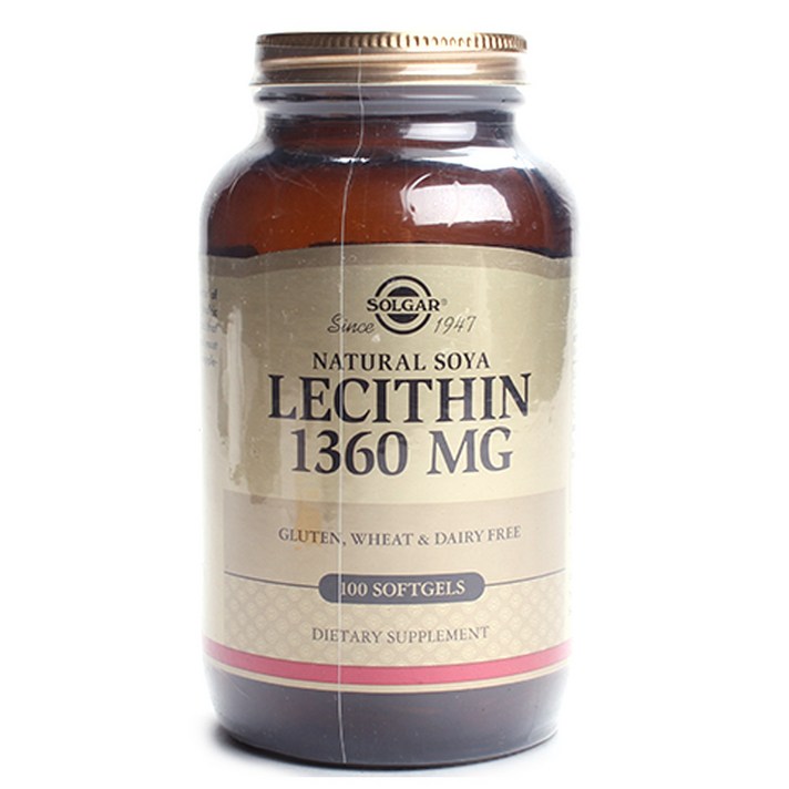 솔가 레시틴 1360mg 소프트젤 글루텐 프리, 100개입, 1개