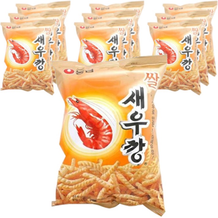 농심 쌀새우깡, 80g, 10개