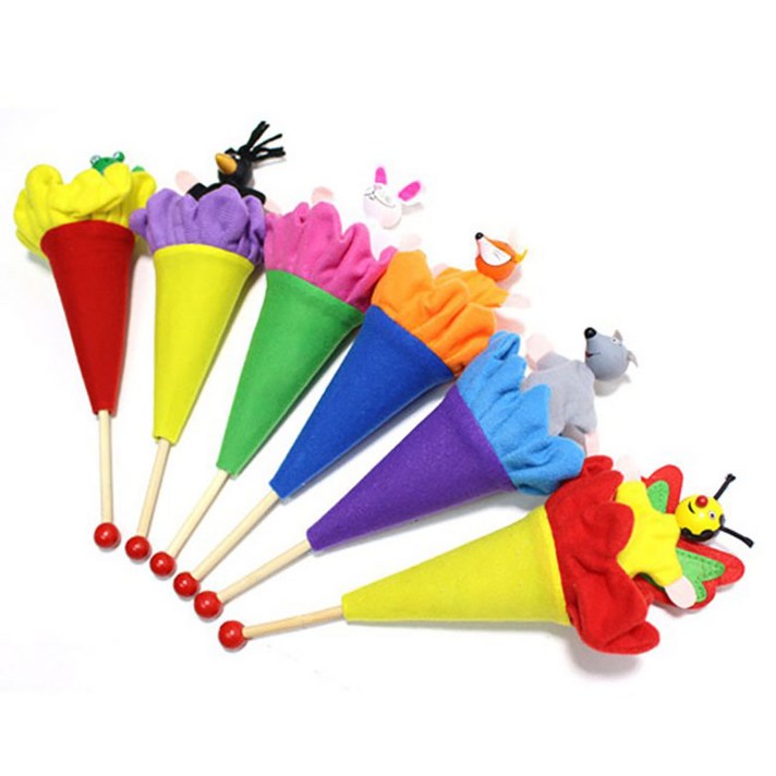 코레샵 캐스비 동물 6종 막대인형